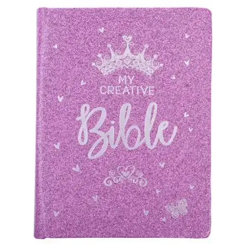 ESV My Creative Bible for Girls Faux Leather Hc, Purple Glitter - Hardcover