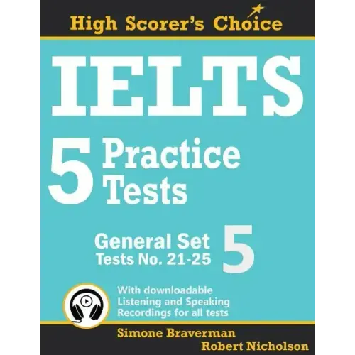 IELTS 5 Practice Tests, General Set 5: Tests No. 21-25 - Paperback