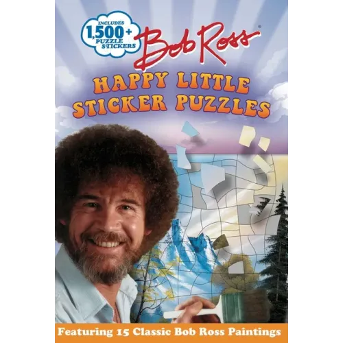 Bob Ross Happy Little Sticker Puzzles - Paperback