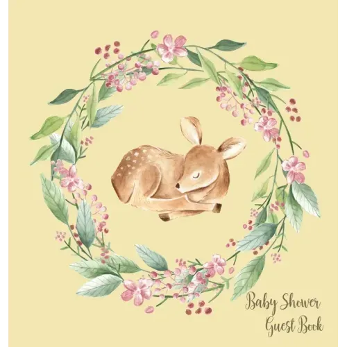 Woodland Baby Shower Guest Book (Hardcover) - Hardcover
