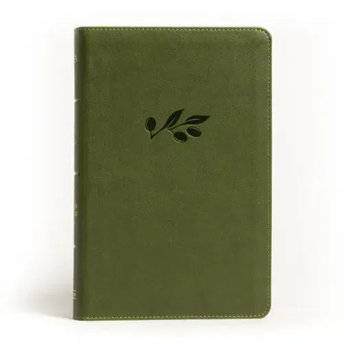 NASB Large Print Personal Size Reference Bible, Olive Leathertouch - Imitation Leather