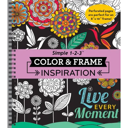 Color & Frame - Inspiration (Adult Coloring Book) - Spiral