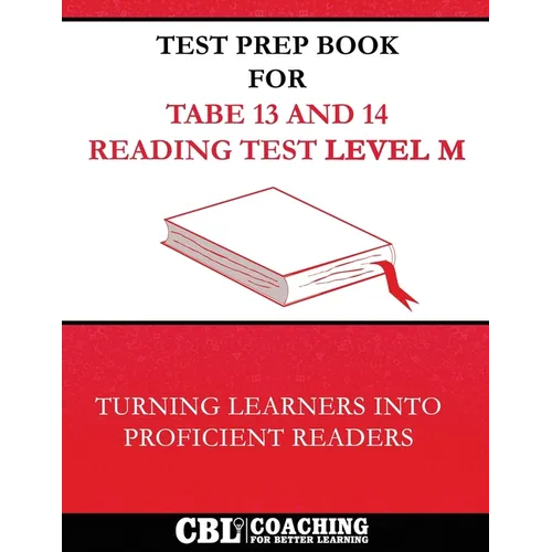 Test Prep Book for TABE 13 and 14 Reading Test Level M - Paperback