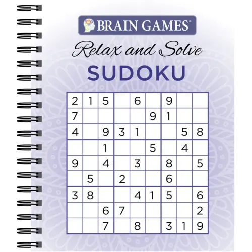 Brain Games - Relax and Solve: Sudoku (Purple) - Spiral