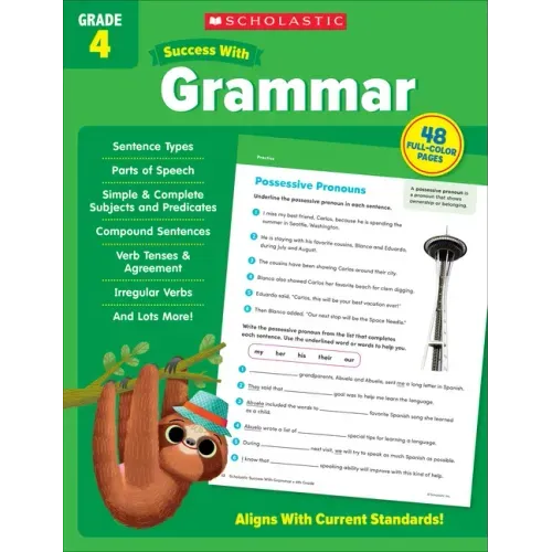 Scholastic Success with Grammar Grade 4 Workbook - Paperback