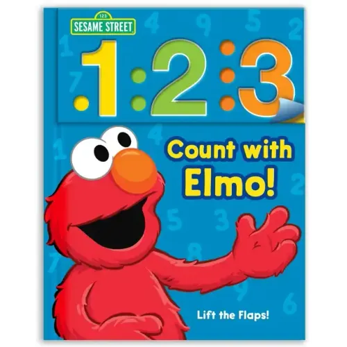 Sesame Street: 1 2 3 Count with Elmo!: A Look, Lift & Learn Book - Board Book