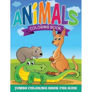 Animal Coloring Pages (Jumbo Coloring Book for Kids) - Paperback