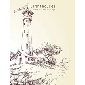 Lighthouses Coloring Book for Grown-Ups 1 - Paperback