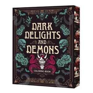 Dark Delights and Demons Coloring Book: Over 150 Macabre Masterpieces to Color with Stunning Sprayed Edges - Paperback