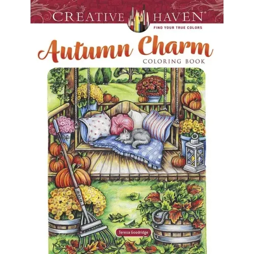 Creative Haven Autumn Charm Coloring Book - Paperback