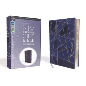 Niv, Premium Gift Bible, Youth Edition, Leathersoft, Blue, Red Letter Edition, Comfort Print: The Perfect Bible for Any Gift-Giving Occasion - Imitation Leather