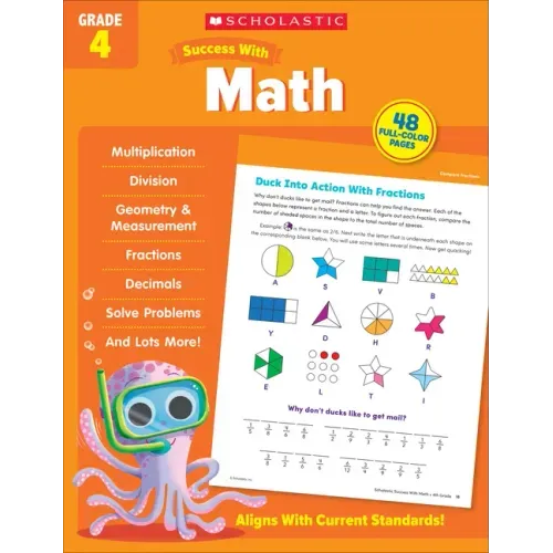 Scholastic Success with Math Grade 4 Workbook - Paperback