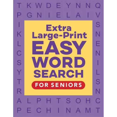 Extra Large-Print Easy Word Search for Seniors - Paperback