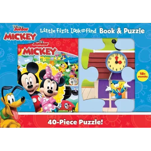 Disney Junior Mickey Mouse Clubhouse: Little First Look and Find Book & Puzzle - Hardcover
