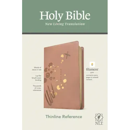 NLT Thinline Reference Bible, Filament Enabled Edition (Red Letter, Leatherlike, Pink)
