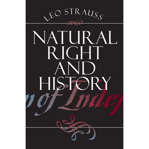 Natural Right and History - Paperback