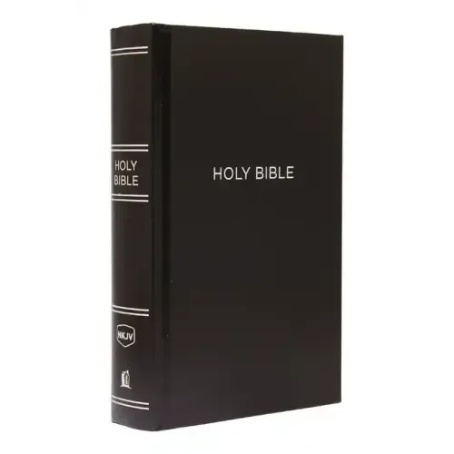 NKJV, Pew Bible, Large Print, Hardcover, Black, Red Letter Edition - Hardcover