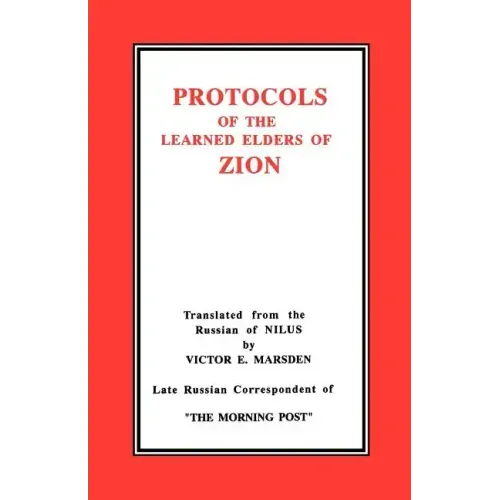 The Protocols of the Learned Elders of Zion - Paperback