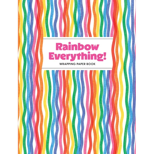Rainbow Everything! Wrapping Paper Book - Paperback
