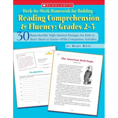 Week-By-Week Homework for Building Reading Comprehension & Fluency: Grades 2-3: 30 Reproducible High-Interest Passages for Kids to Read Aloud at Home- - Paperback