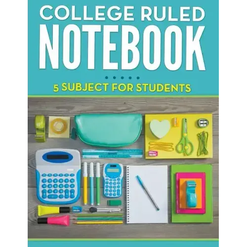 College Ruled Notebook - 5 Subject For Students - Paperback