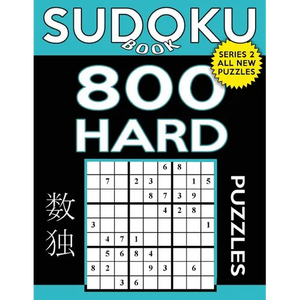 Sudoku Book 800 Hard Puzzles: Sudoku Puzzle Book With Only One Level of Difficulty - Paperback