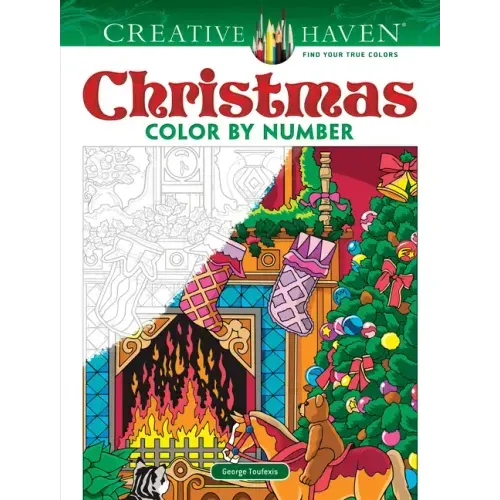 Creative Haven Christmas Color by Number - Paperback