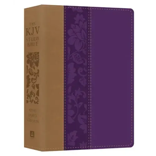The KJV Study Bible - Large Print [violet Floret] - Imitation Leather