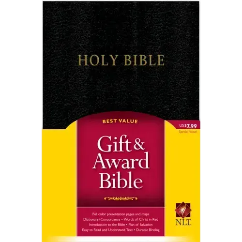 Gift and Award Bible-Nlt - Imitation Leather