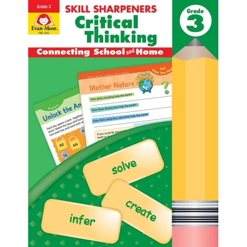 Skill Sharpeners: Critical Thinking, Grade 3 Workbook - Paperback
