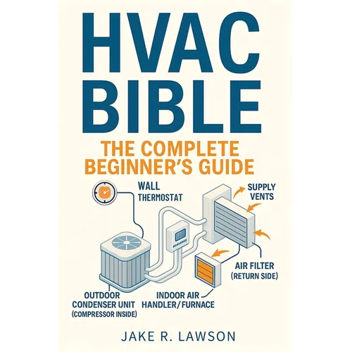 HVAC Bible: The Complete Beginner's Guide: Master HVAC Systems with Visual Guides, Step-by-Step Lessons, Troubleshooting, Maintenance, and Certificati - Paperback