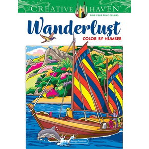 Creative Haven Wanderlust Color by Number - Paperback