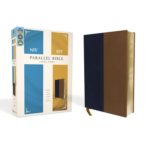 Side-By-Side Bible-PR-NIV/KJV-Large Print - Imitation Leather