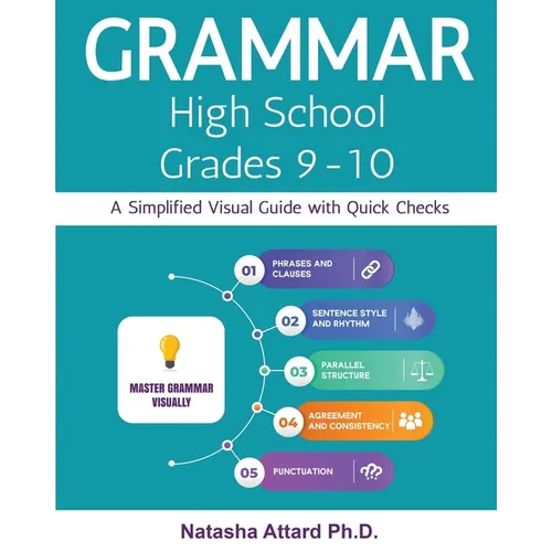Grammar High School Grades 9-10: A Simplified Visual Guide with Quick Checks - Paperback