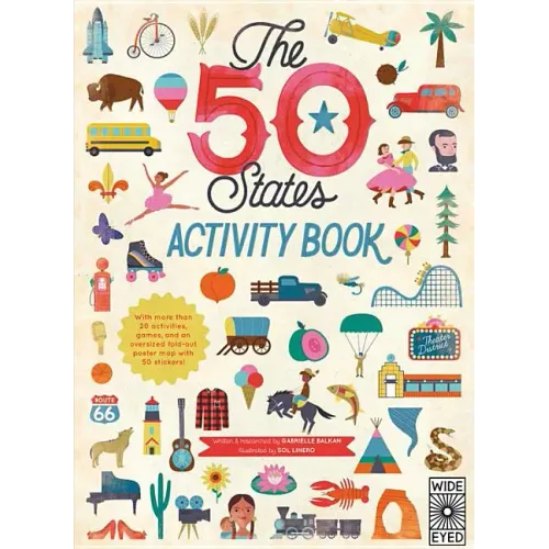 The 50 States: Activity Book: Maps of the 50 States of the USA - Paperback