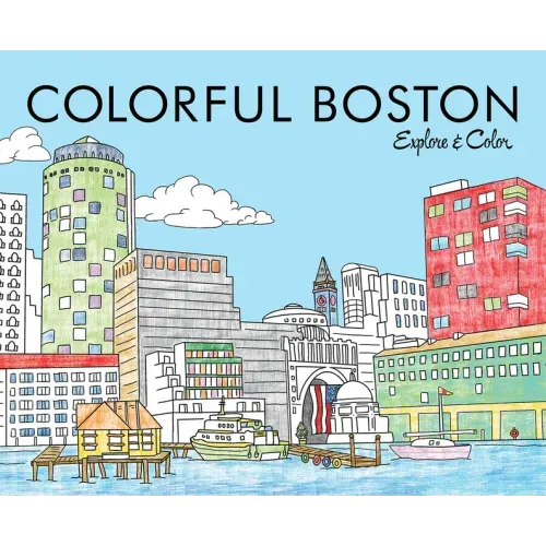 Colorful Boston: Explore & Color - Paperback