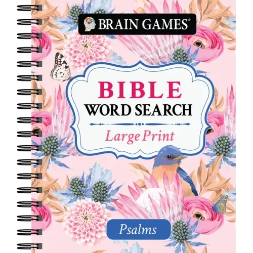 Brain Games - Large Print Bible Word Search: Psalms - Spiral