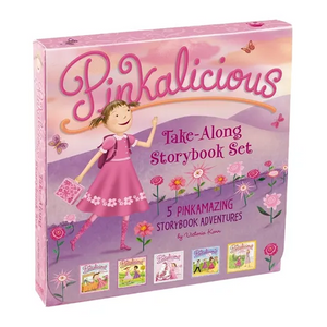 The Pinkalicious Take-Along Storybook Set: Tickled Pink, Pinkalicious and the Pink Drink, Flower Girl, Crazy Hair Day, Pinkalicious and the New Teache - Hardcover