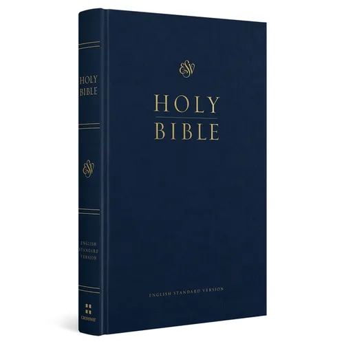 ESV Church Bible, Large Print (Hardcover, Blue) - Hardcover