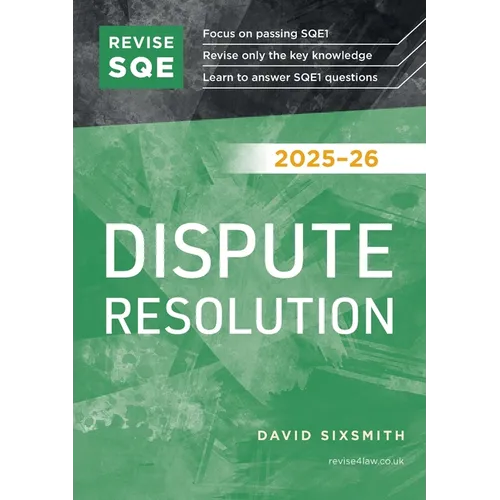 Revise SQE Dispute Resolution 2025-26 - Paperback