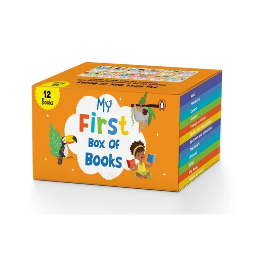 My First Box of Books (12 Books): A Boxset of 12 Illustrated Board Books for Kids, Toddlers [Penguin Early Learning Series] - Board Book