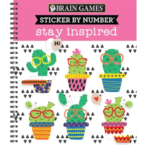 Brain Games - Sticker by Number: Stay Inspired - Spiral