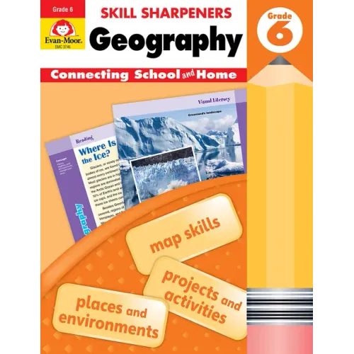 Skill Sharpeners: Geography, Grade 6 Workbook - Paperback