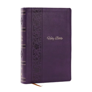 NKJV Bible: Personal Size Giant Print, Purple Leathersoft, Holy Bible, Red Letter, Comfort Print: New King James Version - Imitation Leather