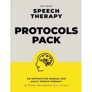 The Adult Speech Therapy Protocols Pack: An instruction manual for adult speech therapy - Paperback