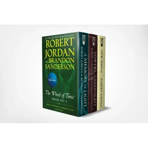 Wheel of Time Premium Boxed Set V: Book 13: Towers of Midnight, Book 14: A Memory of Light, Prequel: New Spring - Paperback