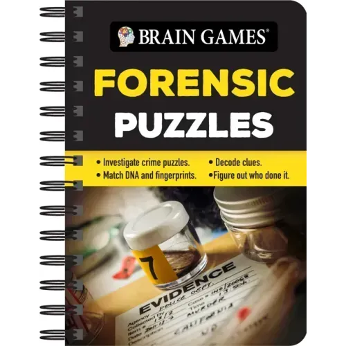 Brain Games - To Go - Forensic Puzzles: Investigate Crime Puzzles - Match DNA and Fingerprints - Decode Clues - Figure Out Who Done It - Spiral