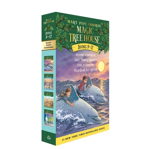 Magic Tree House Volumes 9-12 Boxed Set: Dolphins at Daybreak; Ghost Town at Sundown; Lions at Lunchtime; Polar Bears Past Bedtime - Boxed Set