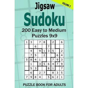 Jigsaw Sudoku Puzzle Book for Adults: 200 Easy to Medium Puzzles 9x9 (Volume 2) - Paperback