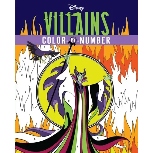 Disney Villains Color-By-Number - Paperback